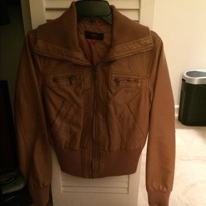 Tan bomber jacket